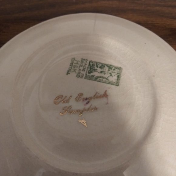 Saucer "Old English Sampler" H&K Tunstall England - Picture 3 of 3